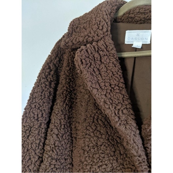 Caslon Chocolate Teddy Jacket - Picture 4 of 7
